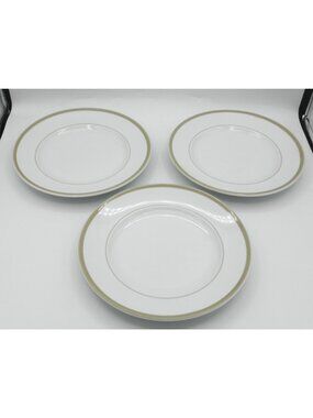 Vintage Williams Sonoma Brasserie Tan Salad plates Set of 3 Made in Japan